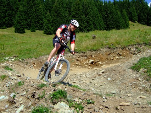 Spitzkehre auf der Blueline mit meinem Simplon Gravity!